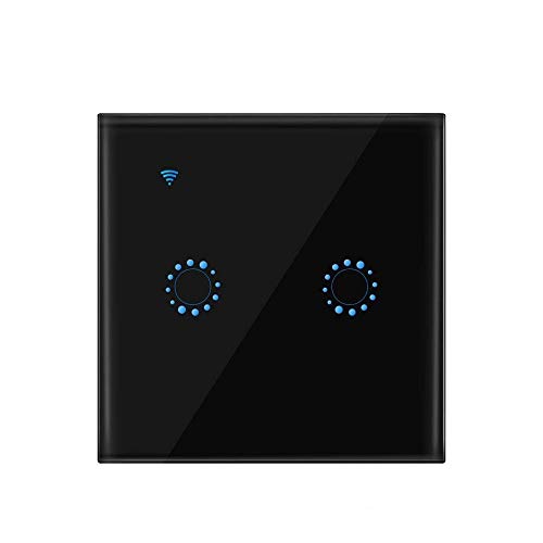 Galapara Interruptor Inteligente, Interruptores inalámbricos Interruptor de luz WiFi Smart Wall Compatible con Alexa y Google Home Assistant, Control de APP Interruptor de luz táctil