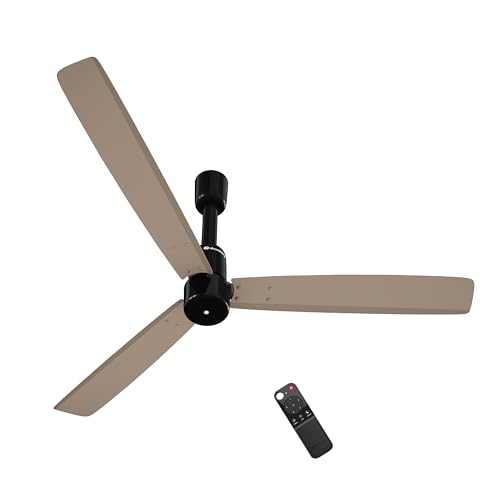 Image of atomberg Razon 1200mm BLDC Ceiling Fan with Remote | World's Smallest Motor Powered by BMC | Advance Air+ Technology | BEE 5 star Rated | Low Noise | Sleek Design | 3 Year Warranty (CREME BRULEE)