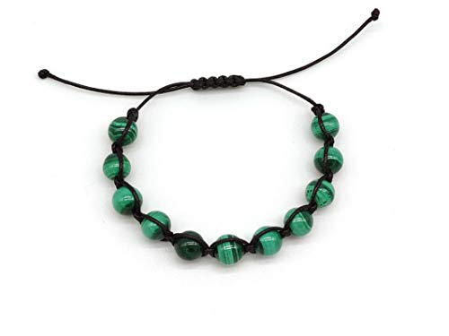 Braccialetto Malachite Unisex, Shamballa il