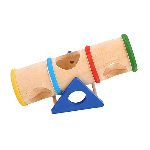 BESPORTBLE 小さなペットのトンネルおもちゃ ギニア 動物のおもちゃ 小さい ぬいぐるみ ハムスタートンネル ペット用品 ペットチューブのおもちゃ 木製