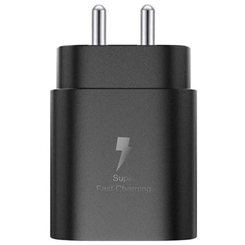 Image of Original 25W Charger USB Type C Compatible with Samsung Galaxy Z Fold 5 S24+S24 Ultra S23S23+S23 UltraS23 FE SAMF Series-Black with SIX Months Replacement Warranty