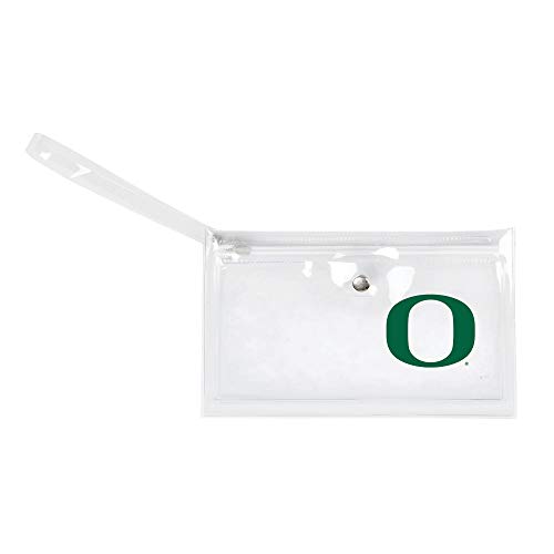 Image of Littlearth - LIWXY NCAA Oregon Ducks Unisex Ncaancaa Ticket Wristlet, Clear, 9 inch by 5.25 inch