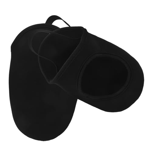 BESPORTBLE 2pcs Warm Cycling Shoe Covers Windproof Non Slip Half Shoe Covers for Outdoor Riding Elastic Fabric for Easy Wear for Mountain Road and City Cycling Activities Black