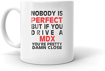 Miniatura 2 de Taza de cerámica Nobody's Perfect Except ACURA MDX Drive para café, té, oficina, trabajo, regalo, 11 onzas