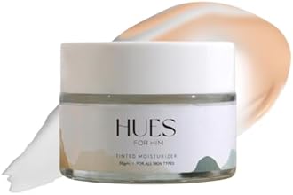 Men’s Hydrating Tinted Moisturizer | Hyaluronic Acid | Anti Aging Skin Care | BB Cream Like Coverage | Reduces Redness and Inflammation | 30gm