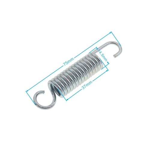 Béquille support pied moto 75mm avec ressort de rappel haute résistance