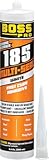 Boss 185 Multi-Seal Adhesive Sealant – Case of 12 (9.5 oz Cartridges) – High Grab Strength, USP™ Technology, VOC Compliant, UV Resistant, Paintable, Multi-Surface Application