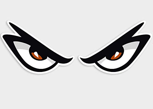 2x MANIAC EYES Sticker Manische Augen Aufkleber 1 Paar Auto...