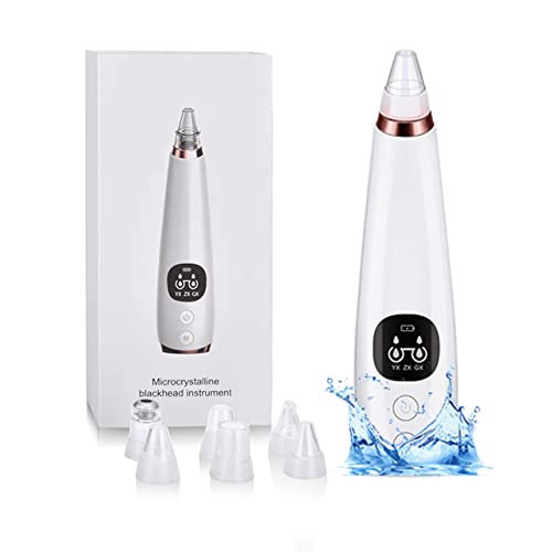 Aspiradora de poros para eliminar puntos negros, dispositivo limpiador de poros facial, herramienta extractora de acné, 5 sondas, kit de aspiradora