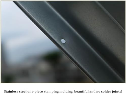 Universal Stainless Steel Air Conditioner Drain Pan - No-Leak Drip Tray with Drain Kit for Window & Mini Split AC Units - Durable Outdoor Condensate Solution