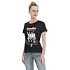 Ladies' Quo Rock Band Status Elegant and Versatile T-Shirt Skin-Friendly Breathable Top Slim-Fitting and Fresh T-Shirt Black M #4
