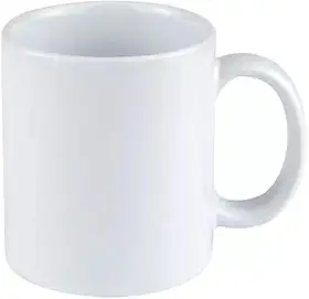 CANECA DE PORCELANA BRANCA PARA SUBLIMAÇÃO 325 ML - CAIXA FECHADA COM 36 UN