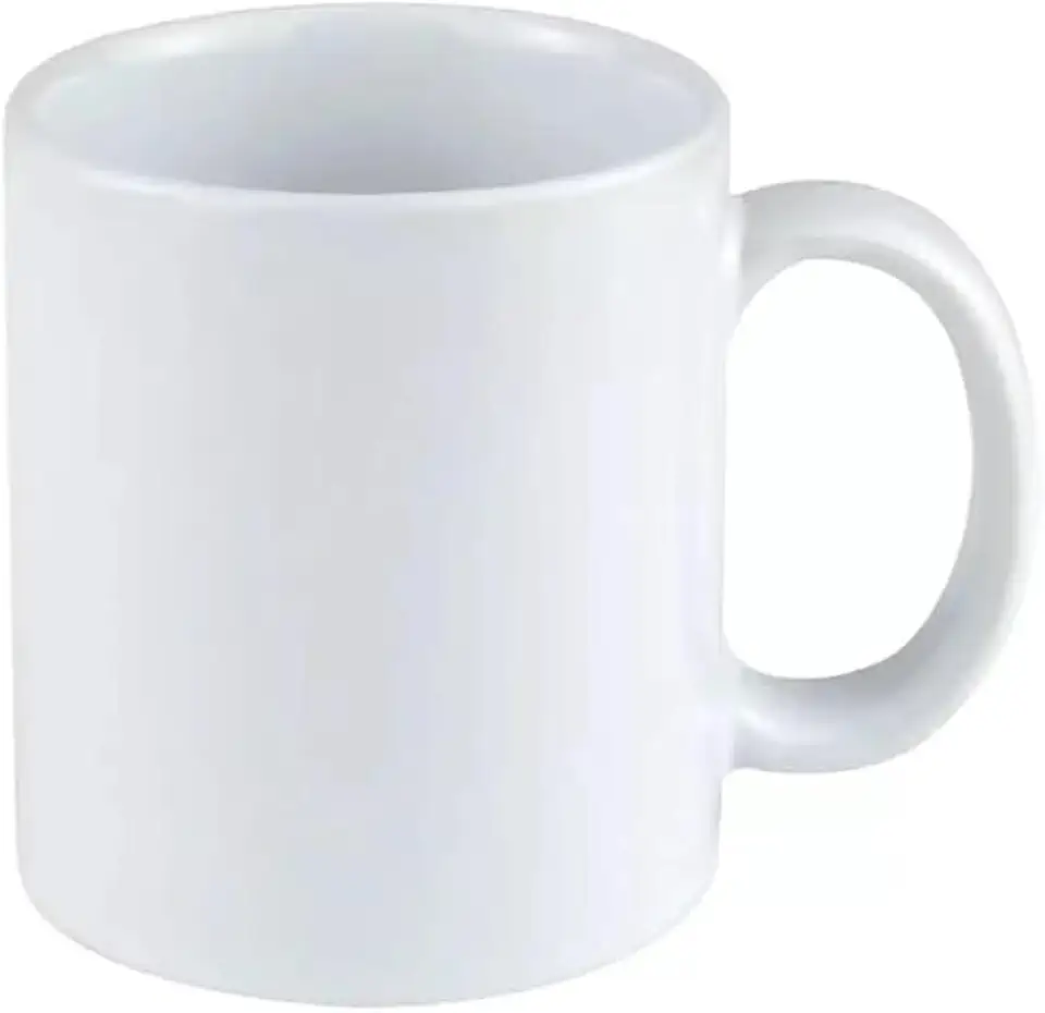 CANECA DE PORCELANA BRANCA PARA SUBLIMAÇÃO 325 ML - CAIXA FECHADA COM 36 UN