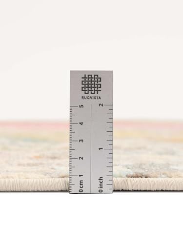 RugVista Fiona, Dywan, Nowoczesne, Ø 200 cm, Okrągły, Wysoki, Pokój dzienny, Sypialnia, Kuchnia, Czyścić wyłącznie chemicznie, Wielobarwność