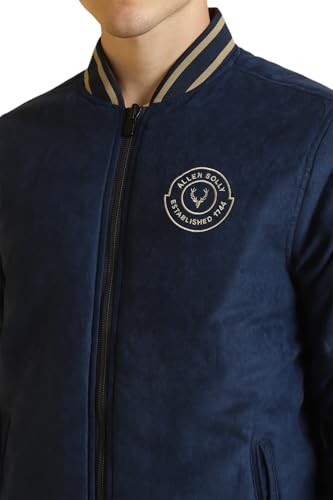 Image of Allen Solly Men's Polyester Standard Length A-Line Coat