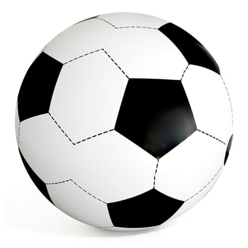 Balón de fútbol inflable gigante de PVC grueso de 47 pulgadas para juegos en playa y césped