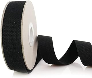 Trimz Cotton Heavy Duty Webbing, Black, 5m x 30mm