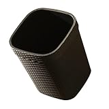 Housoutil Nordischer Mülleimer 14L aus Robustem Kunststoff Quadratischer Abfallbehälter ohne Deckel für Büro Wohnzimmer und Küche