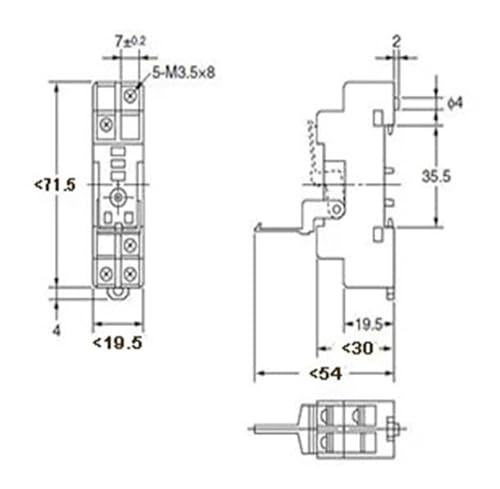 Lot de 10 supports de relais P2RF-05-E embases 5 broches pour circuits de commande