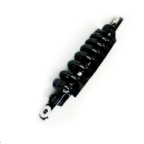 交換用ショック オートバイ用 255MM 調整可能スプリング油圧式リアショックアブソーバー に適合するベネリ TNT 125、135、2013、2014、2015、2016(Black)