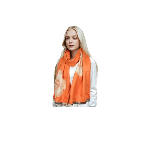 Sumato Scarf for Women Fall Winter Shawl Wraps Long Women Scarves Warm Soft Cashmere Feel Classic Floral Style