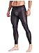 Linjinx Men's Stretch Ice Silk Leggings Base Layer Legging Tights Sheer Long Johns Seamless Pants Black X-Large
