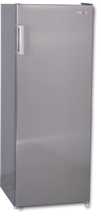 Rommer Frigorifico FLE 149 INOX, capacidad 242 litros, clacificación energética E, look Inox