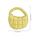 Candy Bag Fashion Fit For Puffer Tote Bag Quilted Circle Purse Elegant(Purple)