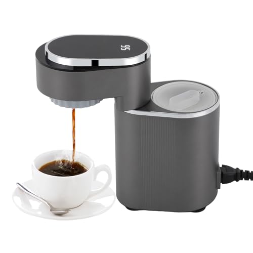 MEELRYD Kapselmaschine, 1-tassen-kaffeemaschinen, 15 Bar, Temperatur einstellbar zwischen 85–95 °C, 600 W Espresso Maschine Klein, für Zubereitung Heiß- & Kaltgetränke