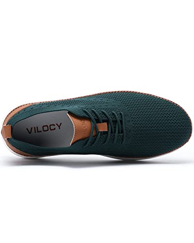 Image of VILOCY Men's Casual Dress Sneakers Lace-Up Oxfords Business Mesh Breathable Walking Shoes Tennis Comfortable