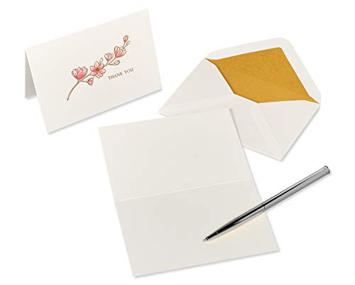Image of Papyrus Thank You Cards with Envelopes, Magnolia (16-Count)