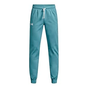 Under Armour Boys’ Brawler 2.0 Tapered Pants, (433) Glacier Blue / / White, Youth Large