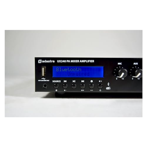 Amplificateur mixeur compact 100 V Adastra UX 240W Bluetooth DAB+