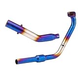 Silencieux Tuyau d'échappement pour MT15 R15 XSR155 V3 V4 Moto Échappement Modifié INOX Tuyau AV&Ant 51MM Interface Tube Ligne D'échappement Intermédiaire