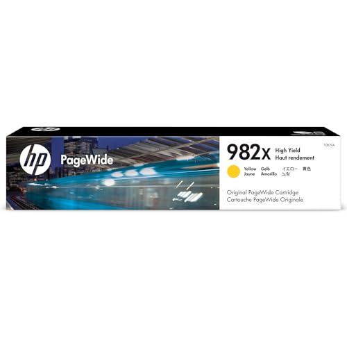 HP T0B29A 982X High Yield Original PageWide Cartridge, Yellow, Single Pack
