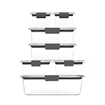 Rubbermaid Brilliance Food Storage Containers, 14 Piece Plastic Containers with Lids, BPA-Free, Leak Proof, Clear - Image 2