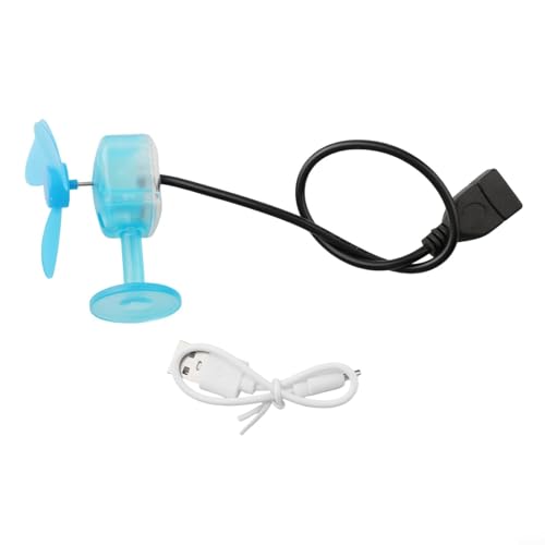 MonoSora Mini generador de turbina de viento portátil para exteriores, con puerto USB, para smartphones, tabletas, cámaras, color azul