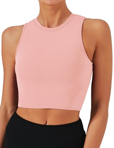 Image of Natural Feelings Nudi Sports Bras for Women Removable Padded Yoga Tank Tops Sleeveless Fitness Workout Crop Tops