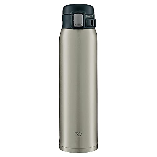 Zojirushi SM-STA60-XA Botella de agua, bebida directa, apertura con un solo toque, taza de acero inoxidable, 600.3 ml (600 ml), acero inoxidable