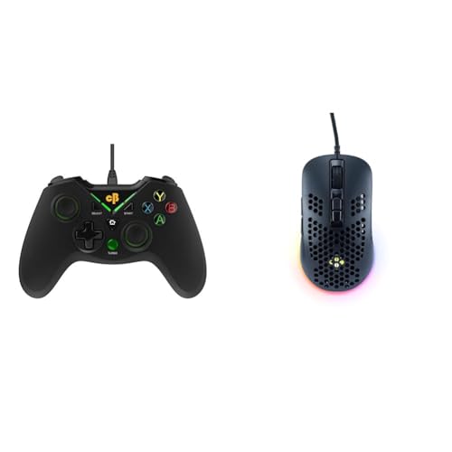 Image of Cosmic Byte C1070T Interstellar Wired Gamepad for PC support for Windows XP /7 /8 /10 /11, Rubberized Te