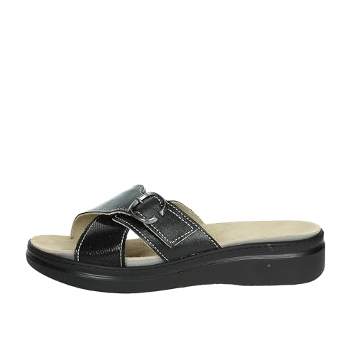 Chaussons bas noir Cinzia Soft MZK65-T l'élégance des finitions italiennes