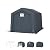 PHI VILLA 8x12ft Storage Shelter Shed, Portable Carports Outdoor Garage Canopy with Roll up Zipper Doors & Vents Waterproof UV Resistant Garages Tent for Cars,Boats,Tools, Motorcycle, Gray