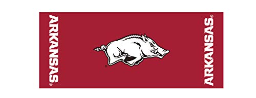 Kwik-Covers Collegiate Rectangle Plastic Table Cover, Single Cover (University of Arkansas, Razorbacks, 6' x 30")