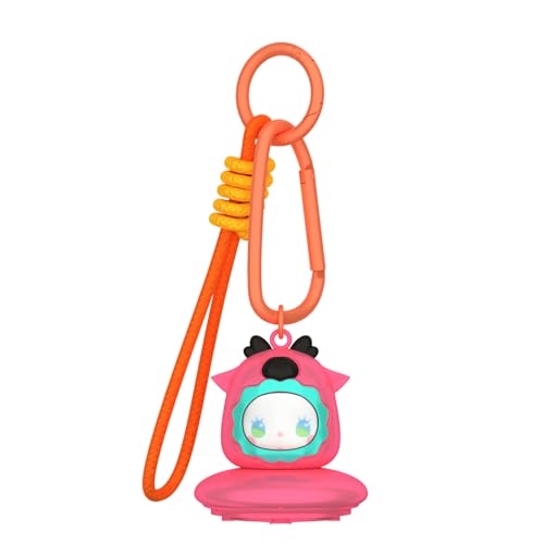 Étui porte-clés AirTag OAJ cerf kawaii avec mousqueton et lanière de protection