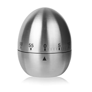 Eieruhr, Küchentimer Ei aus Edelstahl, Zeitmesser Küche, Kurzzeitmesser Küchentimer Eiförmige Kurzzeitwecker, Küchenkochtimer, Countdown -Erinnerung des Bratens und Kochens