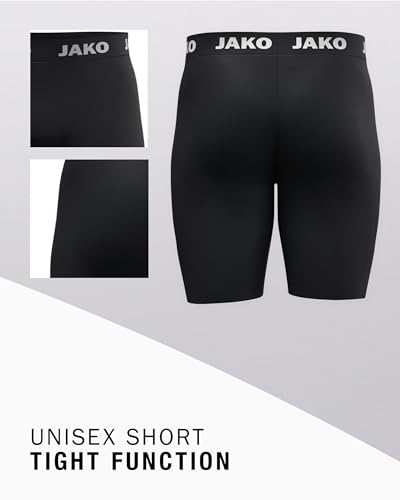 JAKO Unisex Short Tights Function, schwarz, M