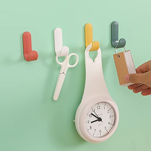 12 Pack Adhesive Hooks Utility Wall Hooks Key Hooks for Wall Decorative Key Holder Rack Self Adhesive Wall Hooks for Towels, Hats, Shower, Kitchen, Living Room, Office - Image 5