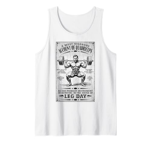 Jambières Squat Funny Gym Quads Vintage Fitness Lift Training Débardeur