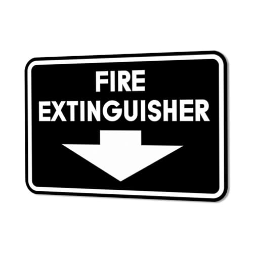 Image of Signs ByLITA Classic Framed Fire Extinguisher (Black) - X-Large