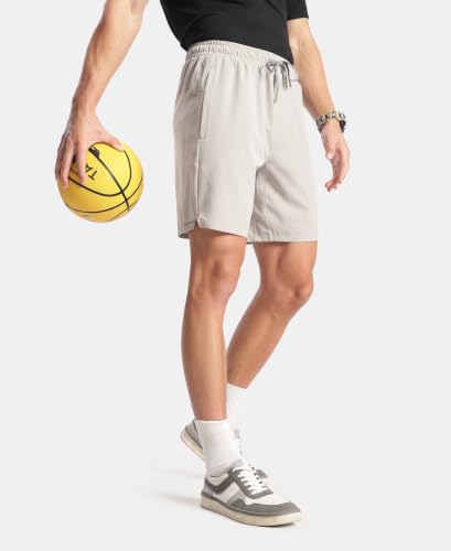 Image of Jockey MV20 Men Recycled Microfiber Elastane Stretch Solid Active Wear Shorts with Zipper Pockets and StayFresh Treatment